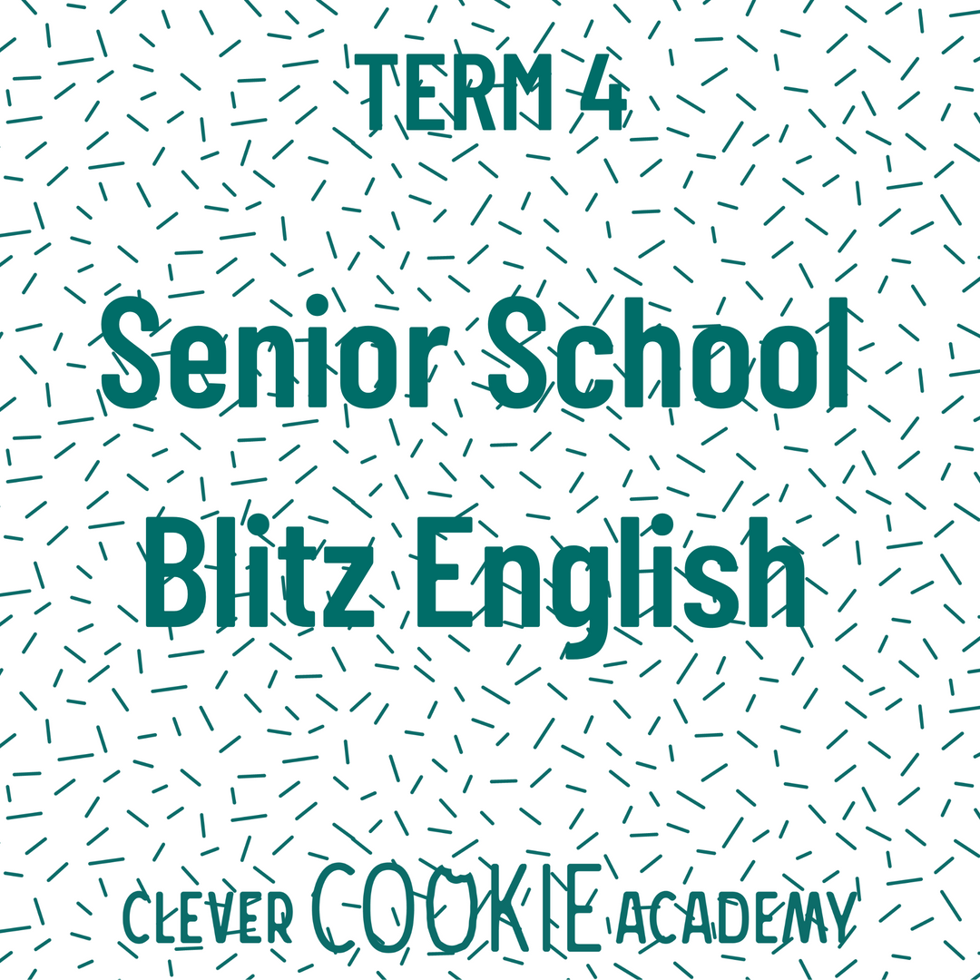 2026 Term 4 - Senior School Blitz English (Year 10)